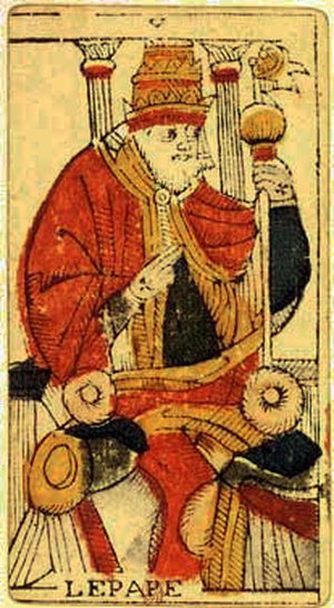 Иерофант, Марсельское Таро, Жан Додаль, Лион, ок. 1701 · старшие арканы