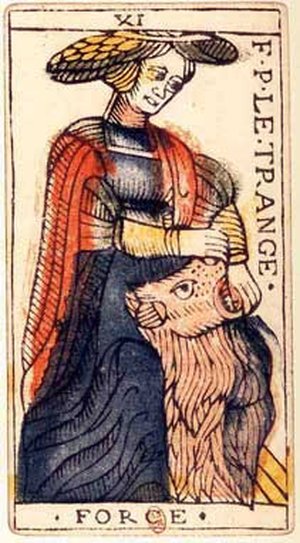 Justice, Tarot de Marseille, Jean Dodal, Lyon, c. 1701 · major arcana
