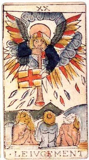 Judgement, Tarot de Marseille, Jean Dodal, Lyon, c. 1701 · major arcana