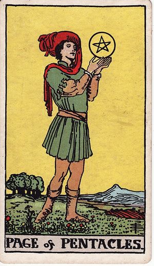 Паж пентаклей, Классическое Таро, Памела Колман Смит 1909 · 78 карт