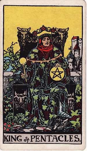 King of Pentacles, Classic Tarot, Pamela Colman Smith 1909 · 78 cards