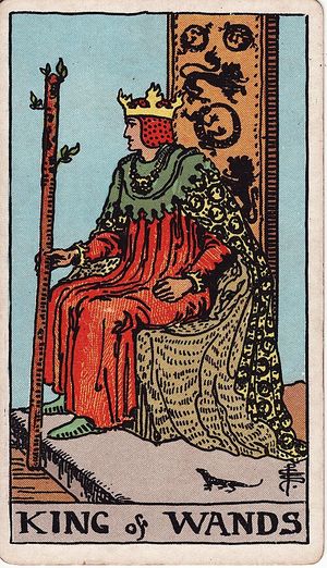 King of Wands, Classic Tarot, Pamela Colman Smith 1909 · 78 cards